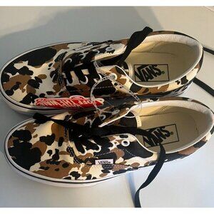 Vans NWOB Leopard Print Lace-up Deck Shoes Women's Size 6.5 Slip On